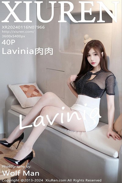 [XiuRen秀人网]No.7966_模特女神Lavinia肉性感黑色薄纱衣配白短裙秀丰满身材诱惑写真40P