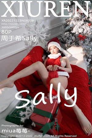 [XiuRen秀人网]No.6038_女神周于希Sally圣诞礼物主题无内真空毛衣秀豪乳遮点诱惑写真80P