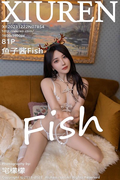 [XiuRen秀人网]No.7854_模特鱼子酱Fish圣诞主题脱红色短裙露白色轻透内衣撩人诱惑写真81P